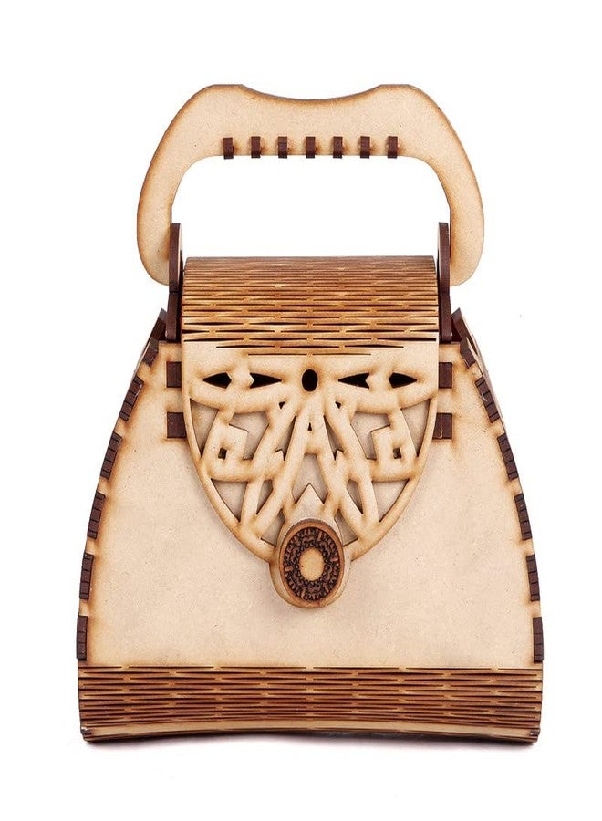 DLEIN Women's Handcrafted Wooden Light Weight Unique CLUTCHES Handbag (CLUTCHES 374) - Image 1